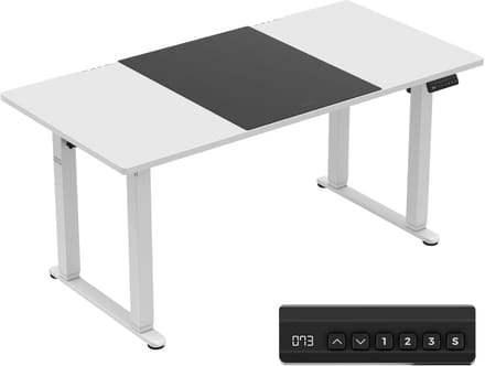 Mark Adler Leader 9.3 Elektrisch Verstelbaar Bureau - Zit-sta Bureau met 2 Motoren - 160x80 cm - Wit