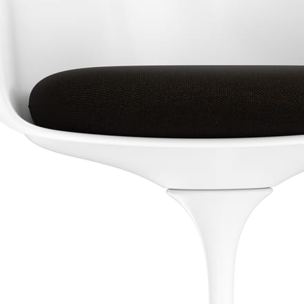 Knoll International Saarinen Tulip Armleunstoel - Hallingdal 65 (370) - coffee - wit