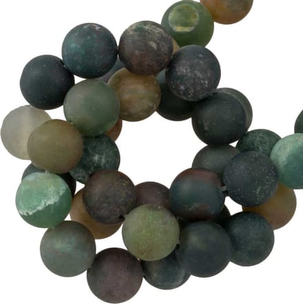 Indiase Agaat Frosted Kralen (8 mm) 46 Stuks