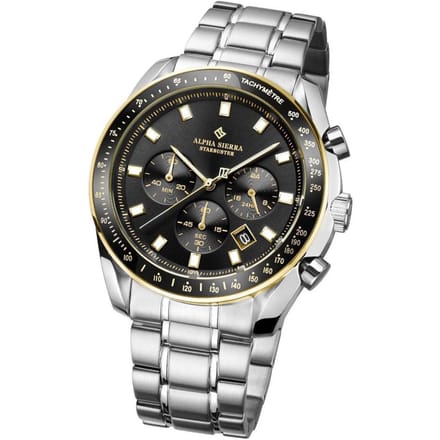 Alpha Sierra - Heren Horloge Starbuster - Zilver