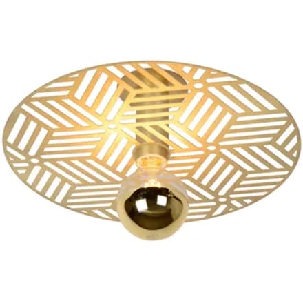 Lucide Plafonnière Olenna - Mat Goud/messing - Diam. 40cm - E27