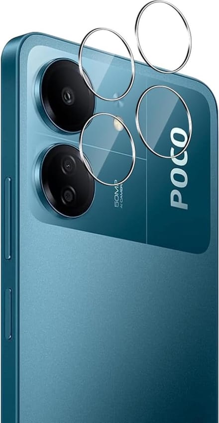 Camera Protector voor Xiaomi Poco C65 - 2 stuks van glas Transparante glazen