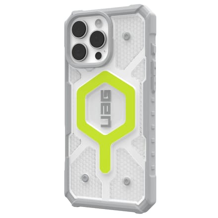 UAG - Pathfinder Mag geschikt voor iPhone 16 Pro Max Hoesje - clear/neon