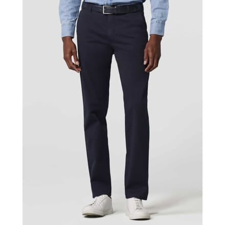 Meyer Broek Bonn Constant Color Cotton Flat-Front Navy / male
