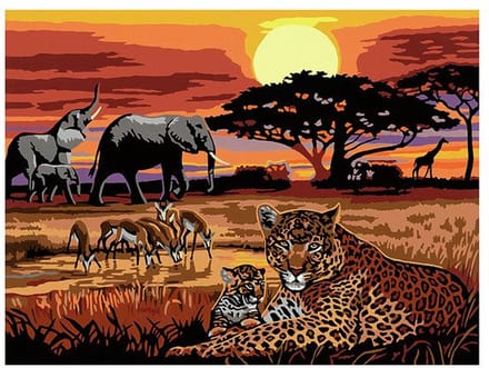 Ravensburger CreArt - Savannah Landscapes schilderen op nummer