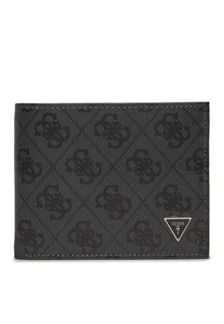 GUESS Leren Portemonnee Mito Billfold Coin Wallet Black Zwart
