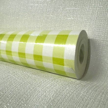 Groene Ruitjes behang vlies retro the 70's 23804