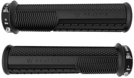 Peaty´s Monarch Pro Grip Knurl Thick Handvatten Zwart 130 mm