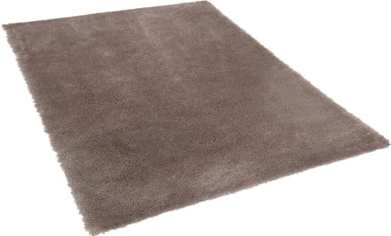 EVREN - Shaggy vloerkleed - Lichtbruin - 200 x 200 cm - Polyester