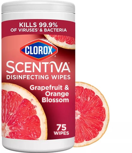 Clorox Scentiva Grapefruit & Orange Blossom - Desinfectiedoekjes - 75 stuks