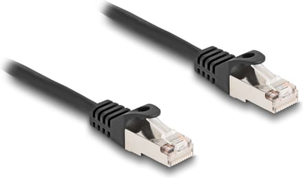 Delock 80186 RJ50 Netwerkkabel, patchkabel Kabel S/FTP 0.50 m Zwart Afgeschermd (dubbel) 1 stuk(s)