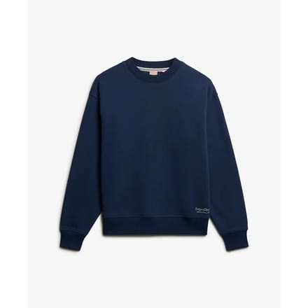 Superdry Essential Logo Sweatshirt Dark Blue Grootte: 36