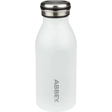 Abbey Drinkfles Dubbelwandig - Victoria - 0.35 L - Wit/Zilver - 0,35 L