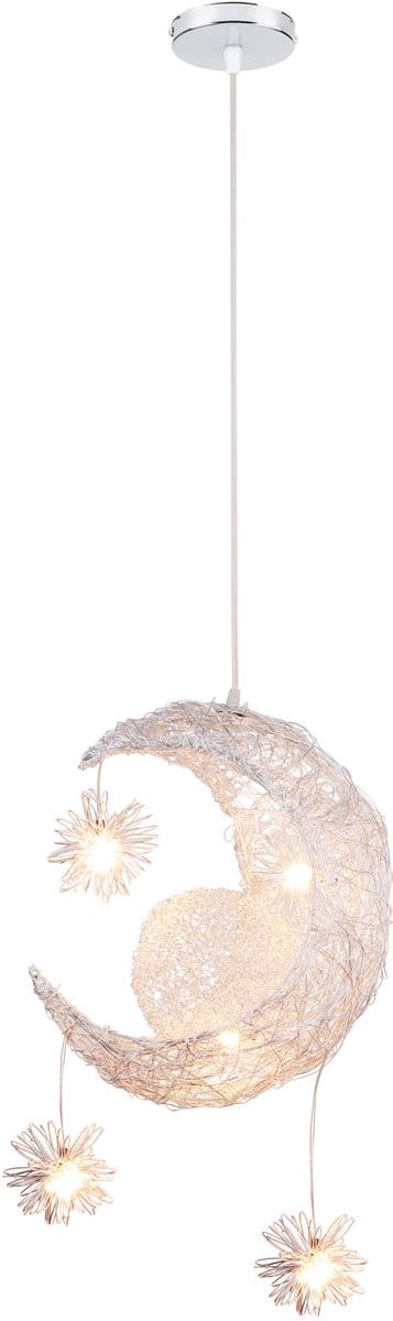 Hanglamp Kinderkamer Maan 35cm Plafondlamp Decoratieve Kroonluchter Warm Wit Licht