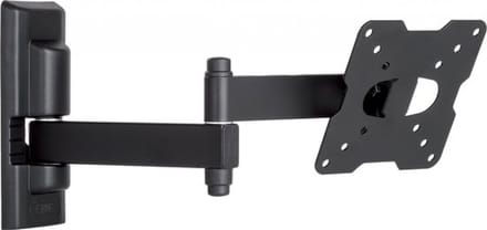 Meliconi - Flatstyle EDR100 wendbare muurbeugel dubbele arm 14-25" zwart