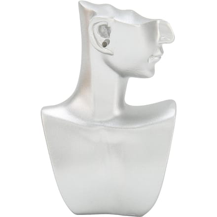 Mannequin oorbellen displaystandaard hars mannequin oorbellen organizer zilver voor hangers ringen S zilver gray