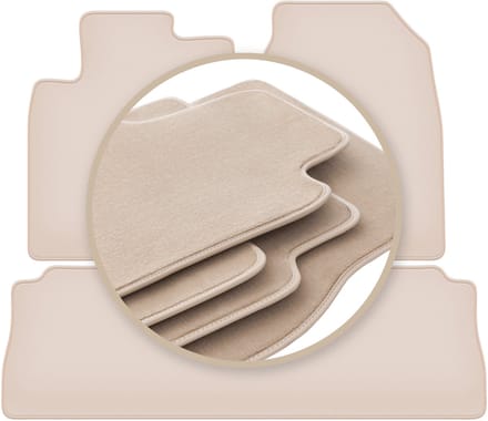 PREMIUM beige vloermatten voor: Chevrolet Captiva SUV 2006-2017