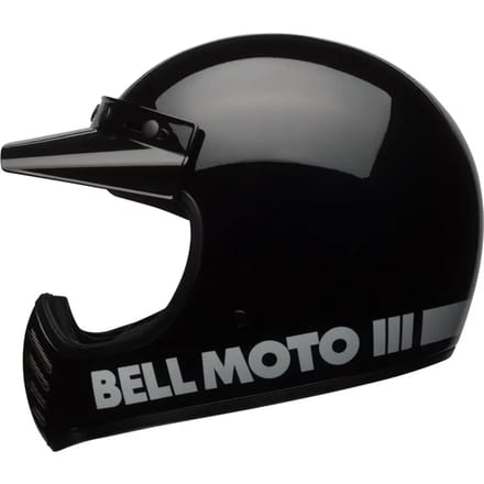 Bell Moto-3 Classic Solid Gloss Zwart Integraalhelm - Helm