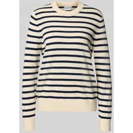 Regular fit kasjmier pullover in gebreide look