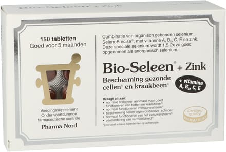 Pharma Nord Bio seleen & zink 150 Tabletten