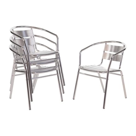 Bolero Stoel Aluminium Stapelbaar ( Set van 4 )