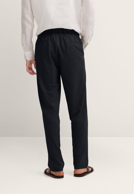 Bugatti Herren Pantalon met bandplooien en stretchfunctie