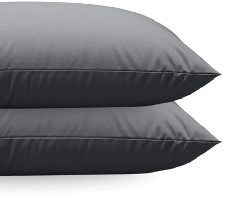 Zelesta Comfort uni diamond Kussenslopen Set van 2 - Antraciet 80x80cm