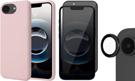 Hoesje geschikt voor iPhone 16e - Privacy Screenprotector Volledig Dekkend Glas & Camera Protector - Mat Back Case Roze