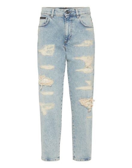 Mom Fit Vintage Denim Trousers