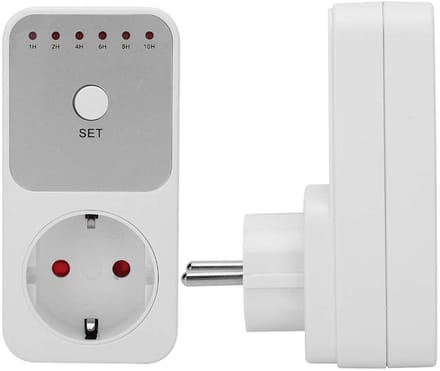 Allecto - Timer Stopcontactschakelaar - Digitale Countdown Timer - Praktisch voor Thuis - Plug-in Schakelaar - Eenvoudig in Gebruik - 230V