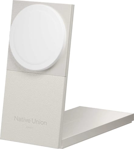 Native Union Rise 2in1 Wireless Charger for iPhone and Airpods - Sandstone - MagSafe - Qi2 - 15W