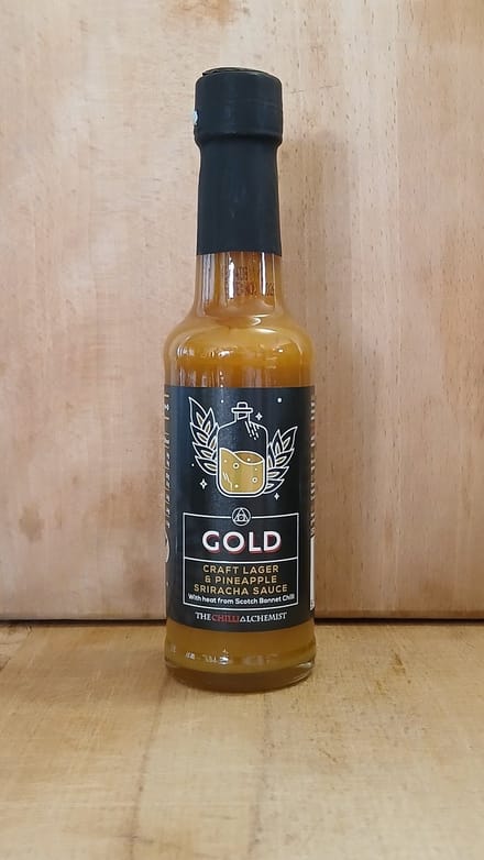 Gold - Craft Lager & Pineapple Sriracha Sauce - ChilisausBelgium - The Chilli Alchemist
