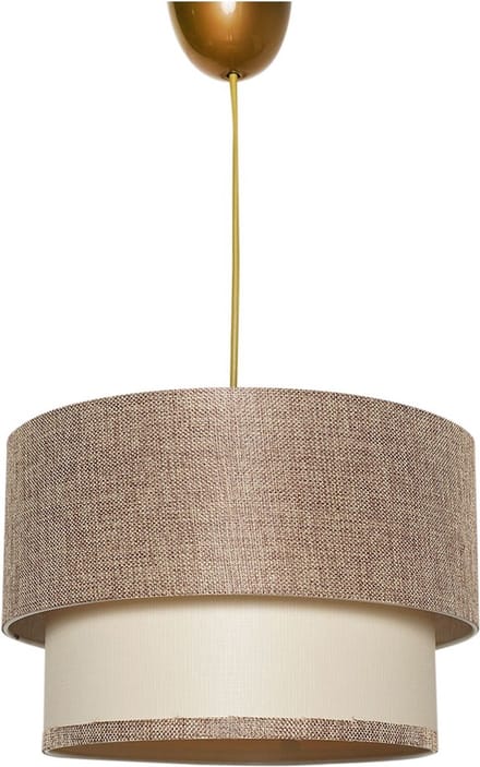 Verlichting - Kroonluchter Beige Creme Metaal - 30x30x65cm - Elegant Design - LunaMae