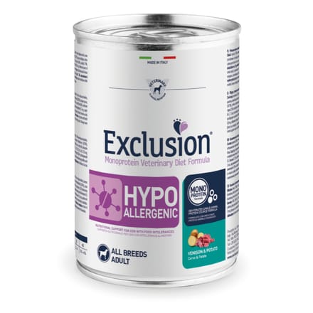6x400g Hert & Aardappel Exclusion Diet Hondenvoer