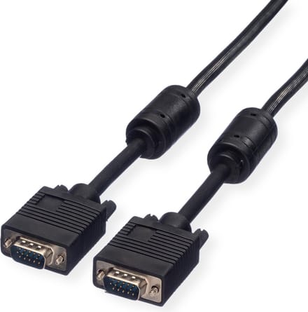 ROLINE SVGA kabel HD15 M/M met ferrietkern, 3 m