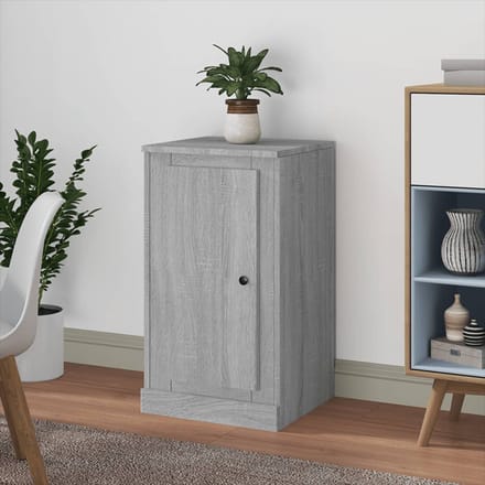 vidaXL - Dressoir - 37,5x35,5x67,5 - cm - bewerkt - hout - grijs - sonoma - eikenkleur