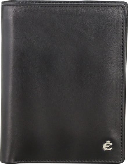 Esquire Leren Portemonnee Harry RFID Wallet High Black Zwart