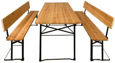 Thuys – Biertafel – Biertafels – Biertafelset – 170 x 70 x 75cm – Bruin