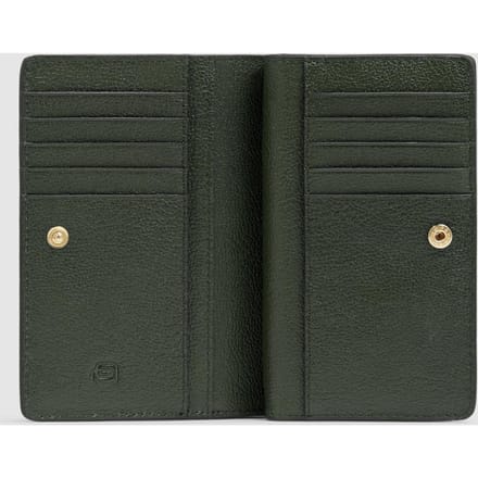 Middelgrote portemonnee vrouw Piquadro PD6661W140R-N Zwart