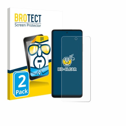 BROTECT - Screenprotector voor Oppo A5x 4G - Folie Beschermfolie transparant 2 Stuks