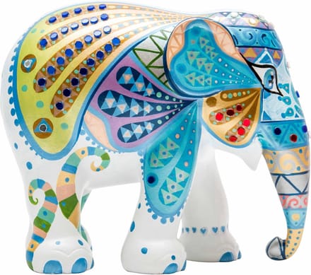 Elephant Parade Mosaic Wings - Handgemaakt Olifantenstandbeeld - 20 cm