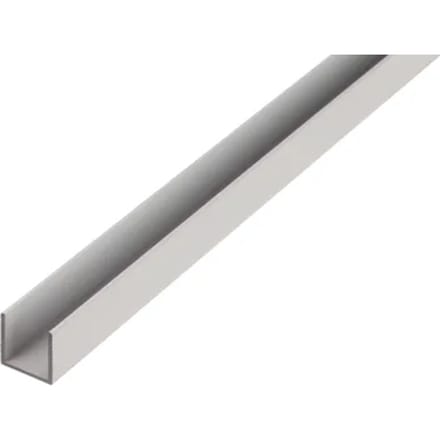 Alberts U-profiel - Aluminium - 8x8x1mm 2m