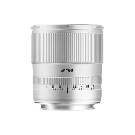 TTArtisan AF 75mm f/2  L Monteren zilver