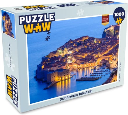 Puzzel Dubrovnik Kroatie - Legpuzzel - Puzzel 1000 stukjes volwassenen
