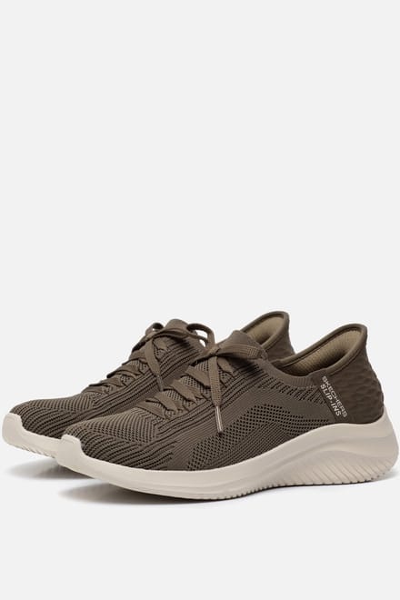 Skechers Ultra Flex 3.0-Brilliant Path Dames Instappers - Olijfgroen - Maat 38