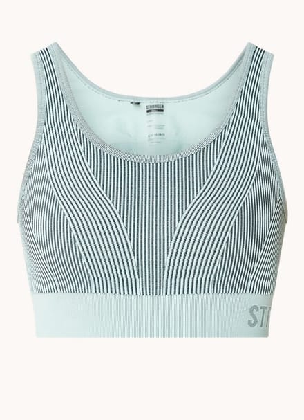 Stronger - Arc Seamless Sports Bra - Dames - Blauw - Maat M