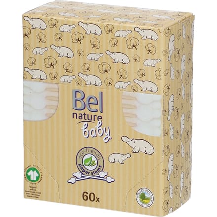 Bel Nature Baby Wattenstaafjes 60 Wattenstaafje