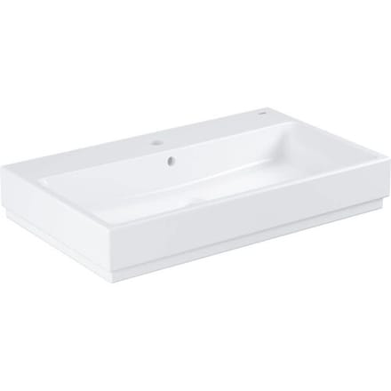 GROHE Cube Ceramic wastafel - Keramiek - 80 x 49 cm - Met antibacteriële afwerking - Wit