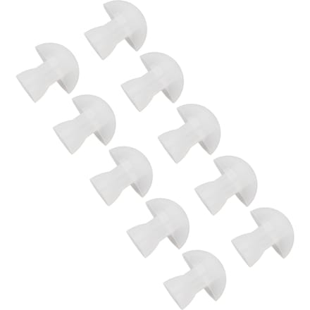 30pcs Amplificateurs Auditifs Embouts Silicone Souple Blanc Accessoires Remplacement Écouteur L white