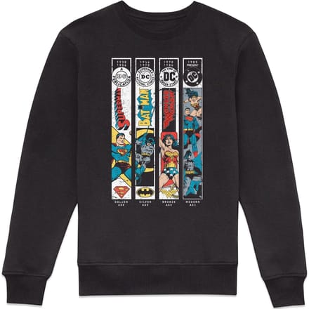 DC Comics Justice League Timeline Sweatshirt - Black - M